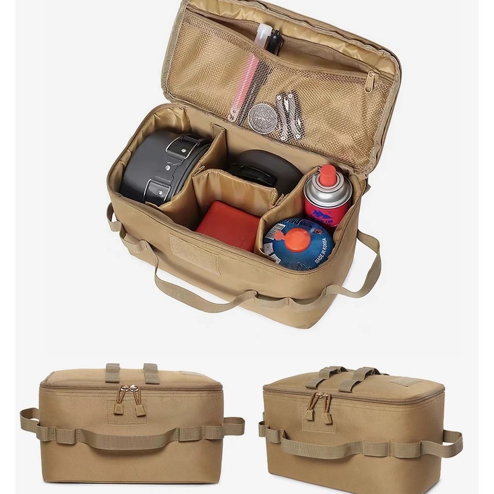 Camp Utensil Set - Outdoor Camping Gas Tank Storage Bag
