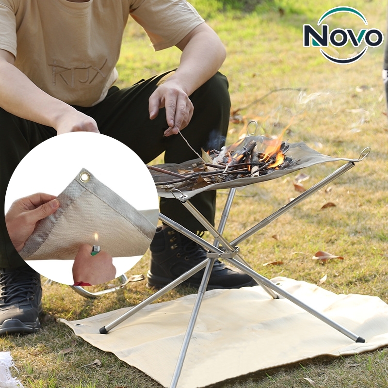 Outdoor Camping Fire - Outdoor Camping Fire Pad Fireproof Mat