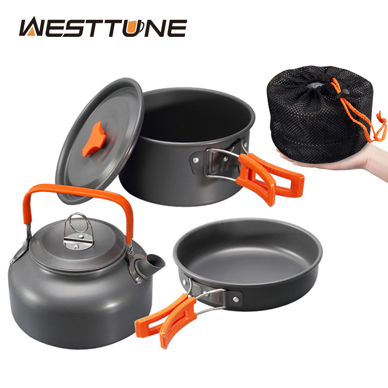 Camp Utensil Set - WESTTUNE Camping Cookware Kit Aluminum Outdoor