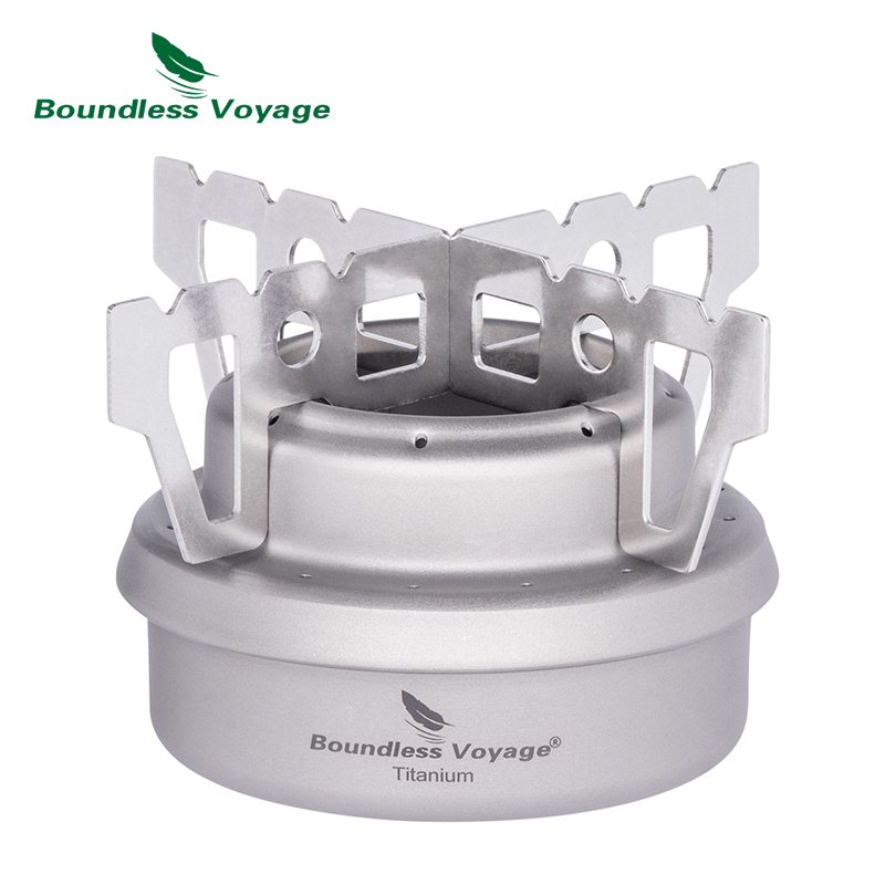 Outdoor Camping Burner - Boundless Voyage Titanium Spirit Burner Mini