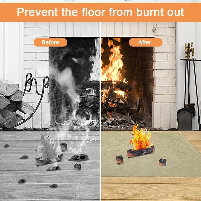 Camping Fireproof Mat Heat Res - Outdoor Camping Fire 评论和价格