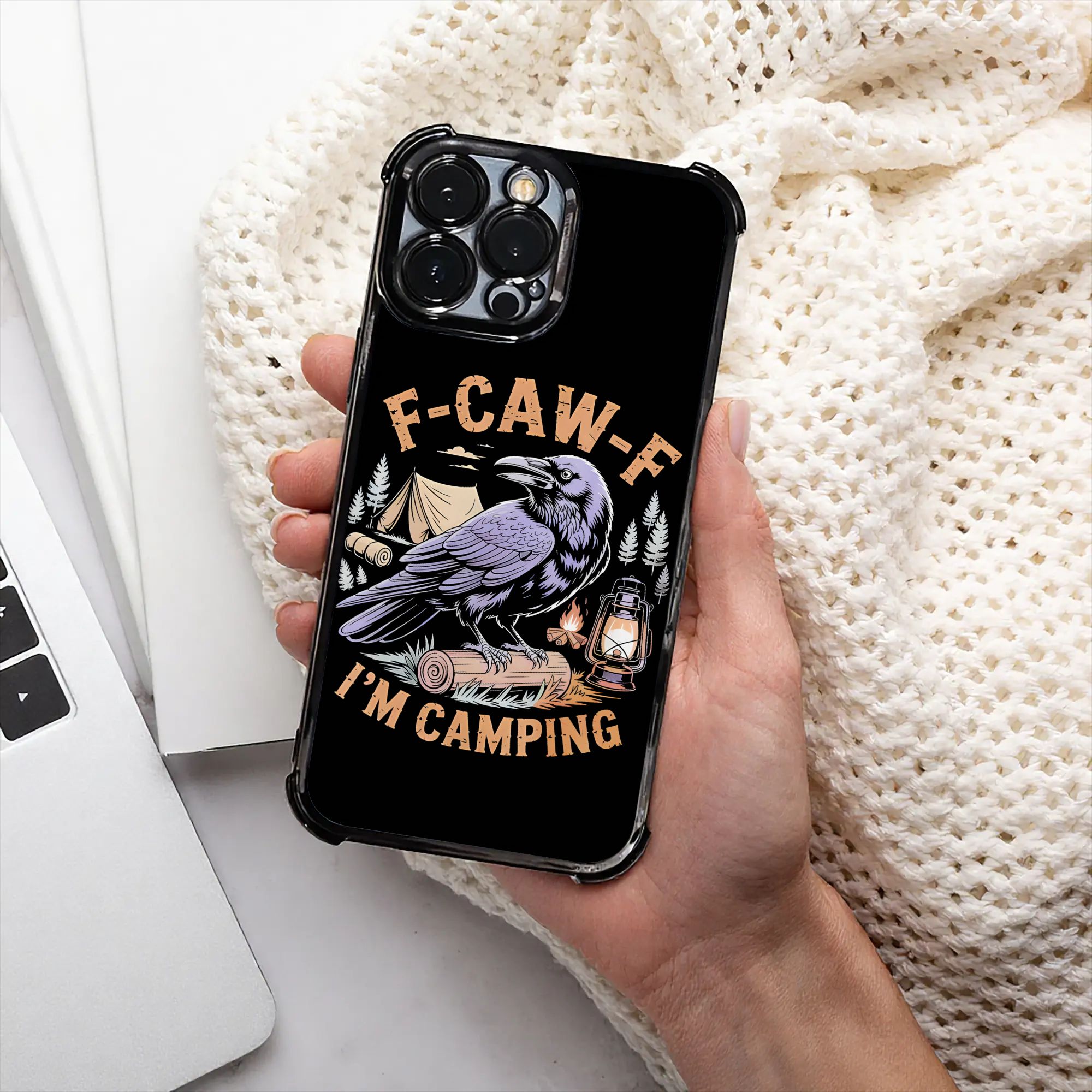 Funny Raven F CAW F I'm Campin - Outdoor Camping Adventure 评论和价格