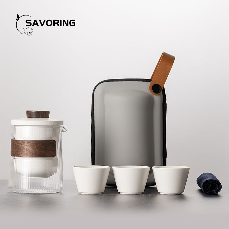 Simple Chinese Ceramic Tea Set - Camp Utensil Set 评论和价格