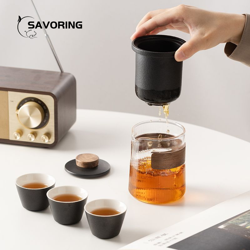 Simple Chinese Ceramic Tea Set - Camp Utensil Set 评论和价格