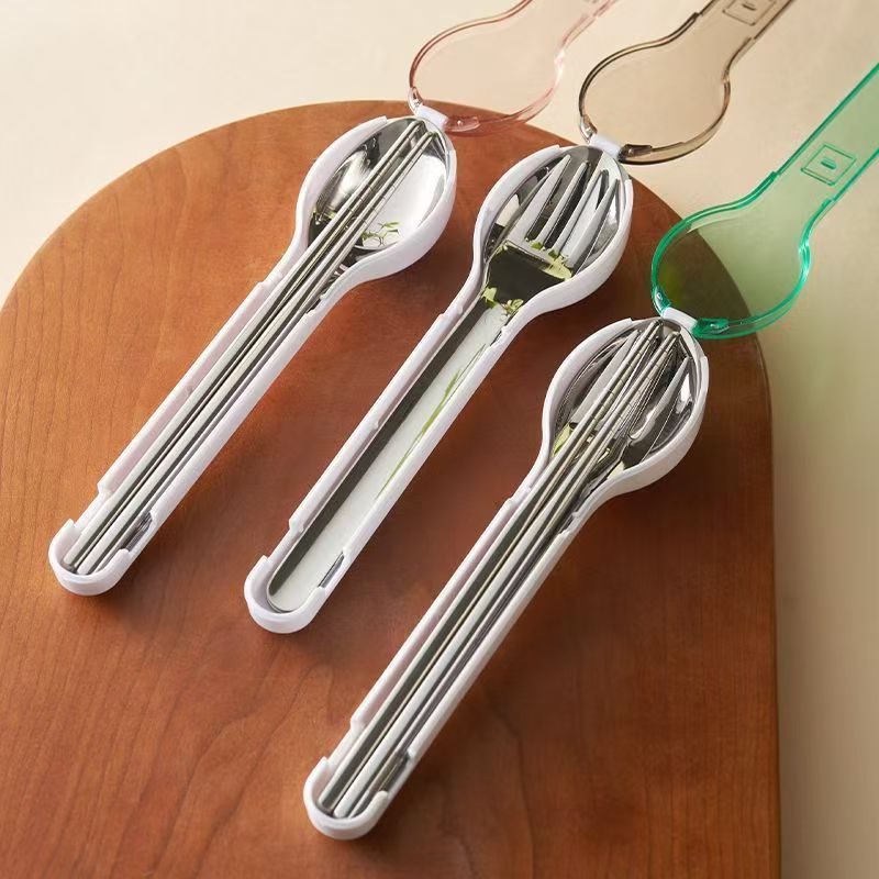 Portable Cutlery Set with Stor - Camp Utensil Set 评论和价格