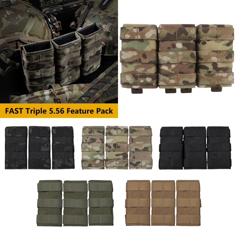 MOLLE-Compatible Triple Magazi - Outdoor Camping Magazine 评论和价格