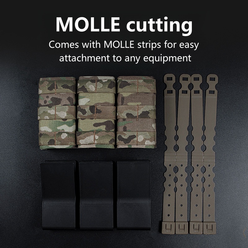 MOLLE-Compatible Triple Magazi - Outdoor Camping Magazine 评论和价格