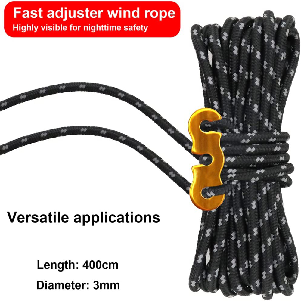 4Pcs Outdoor Guy Lines Tent Co - Outdoor Camping Canopy 评论和价格