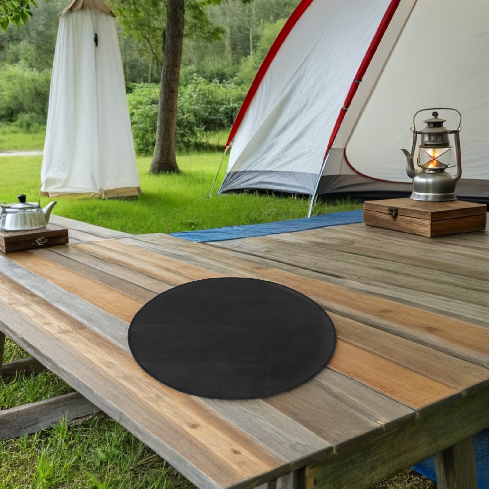 Round Fireproof Bbq Mat 24 Inc - Outdoor Camping Fire 评论和价格