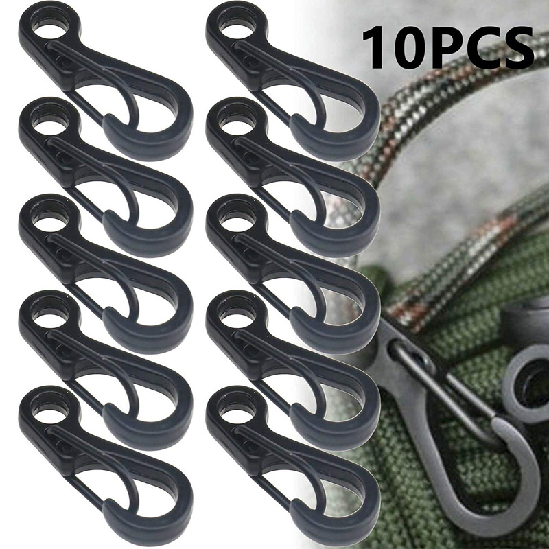 10Pcs/lot Mini Carabiner Parac - Outdoor Camping Essential Gear 评论和价格