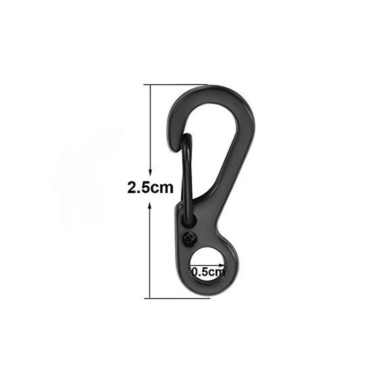 10Pcs/lot Mini Carabiner Parac - Outdoor Camping Essential Gear 评论和价格
