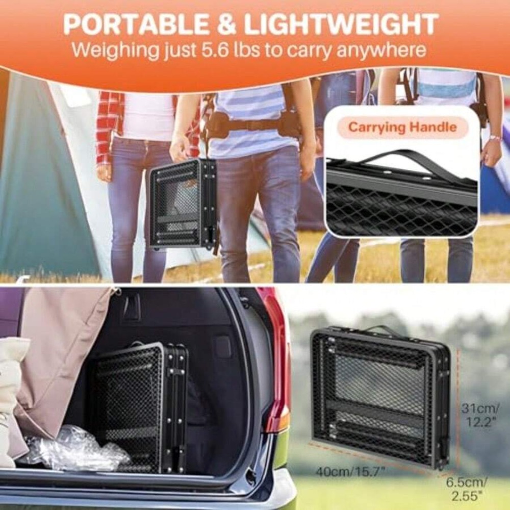 Portable Folding Camping Table - Outdoor Camping Cooking Table 评论和价格