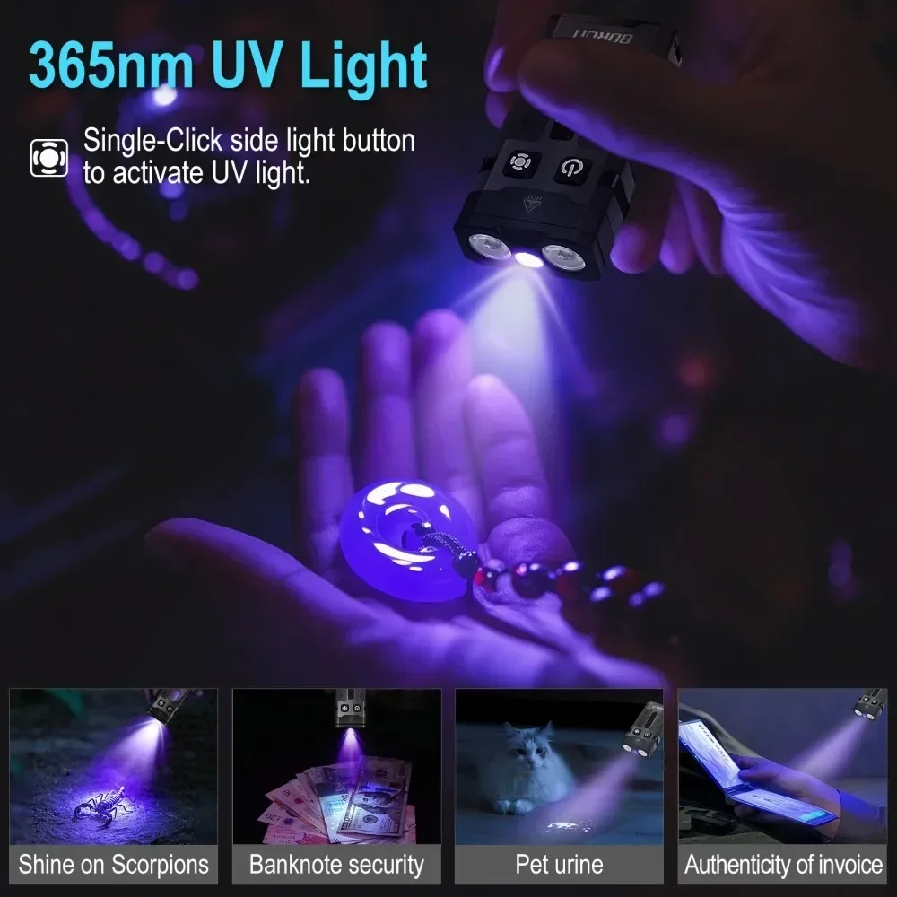 BORUiT EV20 1100LM EDC UV Keyc - Outdoor Camping Adventure 评论和价格