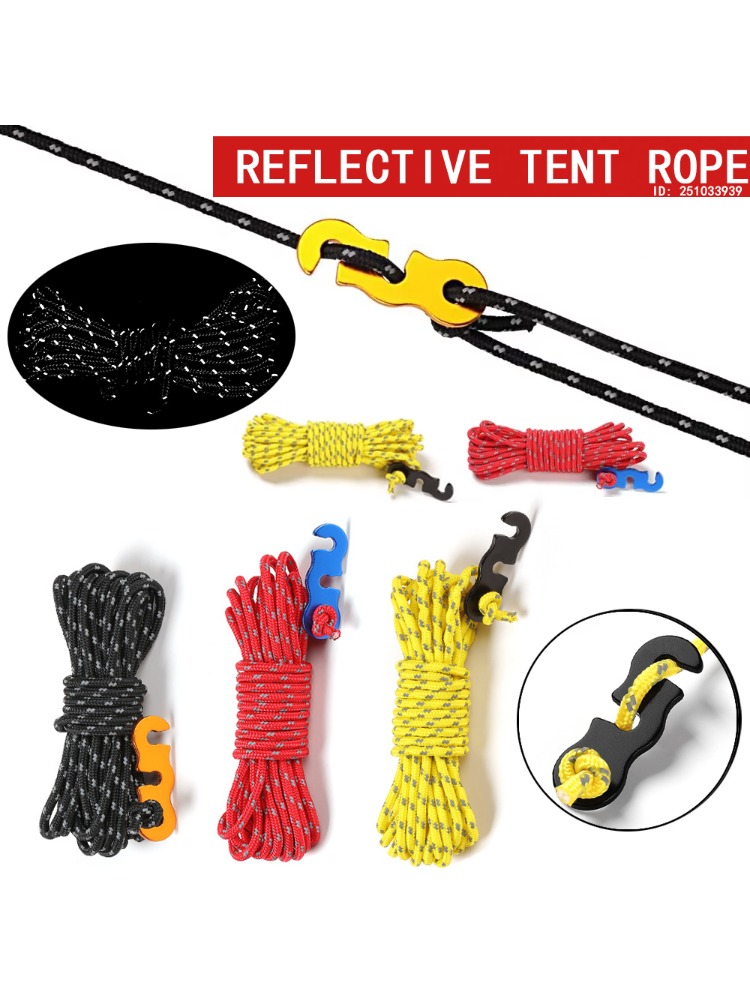 4pcs Durable Camping Tent Rope - Outdoor Camping Canopy 评论和价格