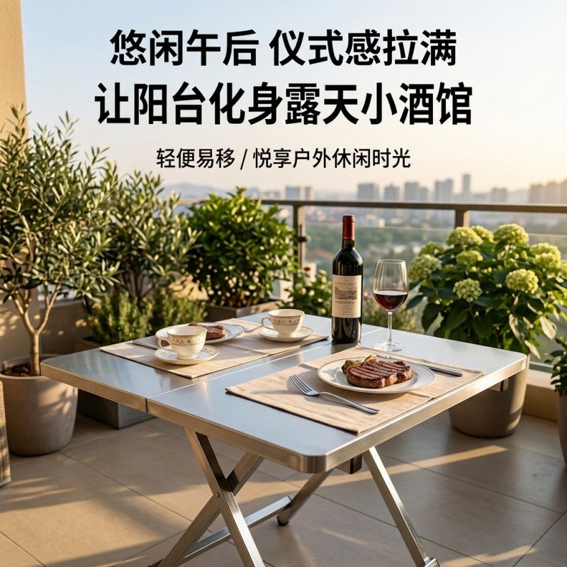 Stainless Steel Folding Campin - Outdoor Camping Cooking Table 评论和价格