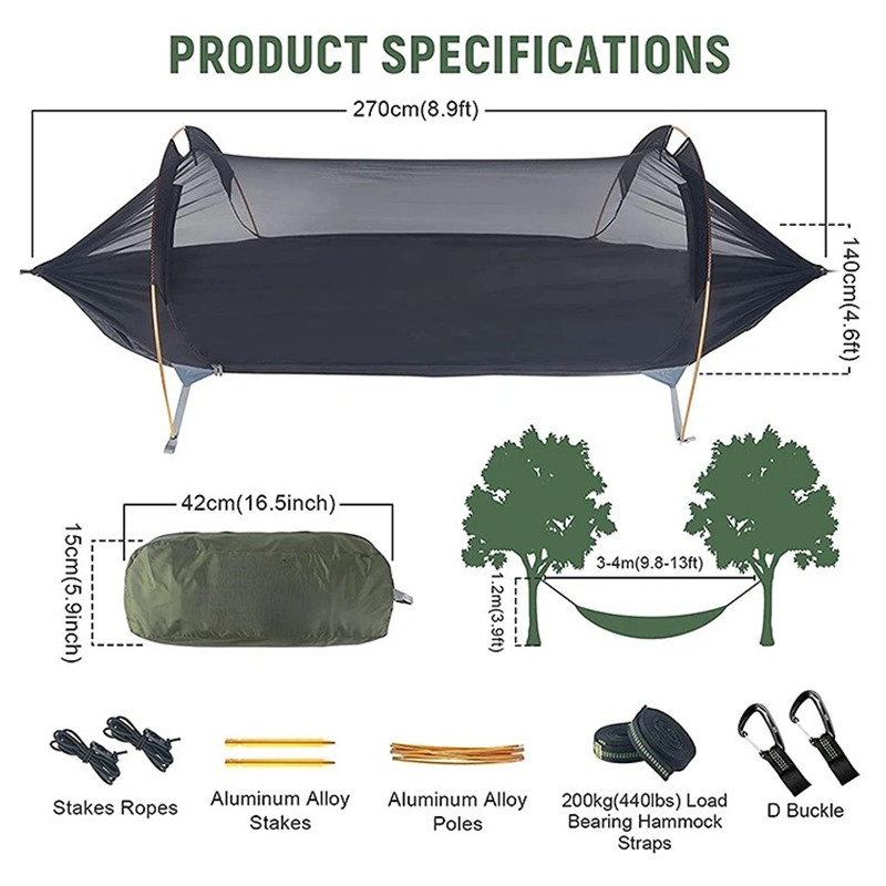 3-in-1 Tunnel Mosquito Net Ham - Outdoor Camping Bug Zapper 评论和价格