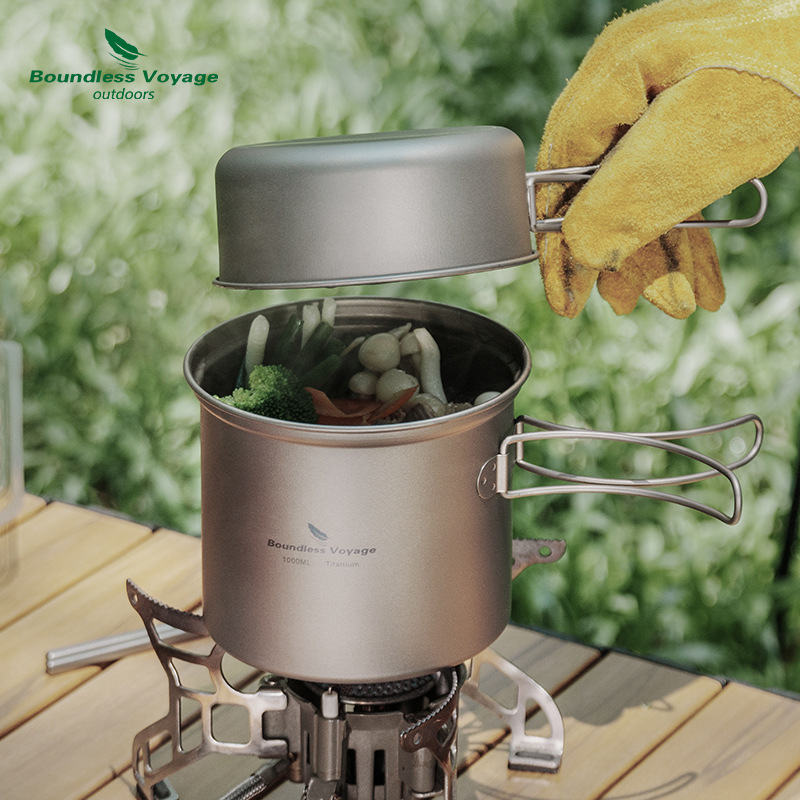 Pure Titanium Folding Boiling  - Camp Utensil Set 评论和价格