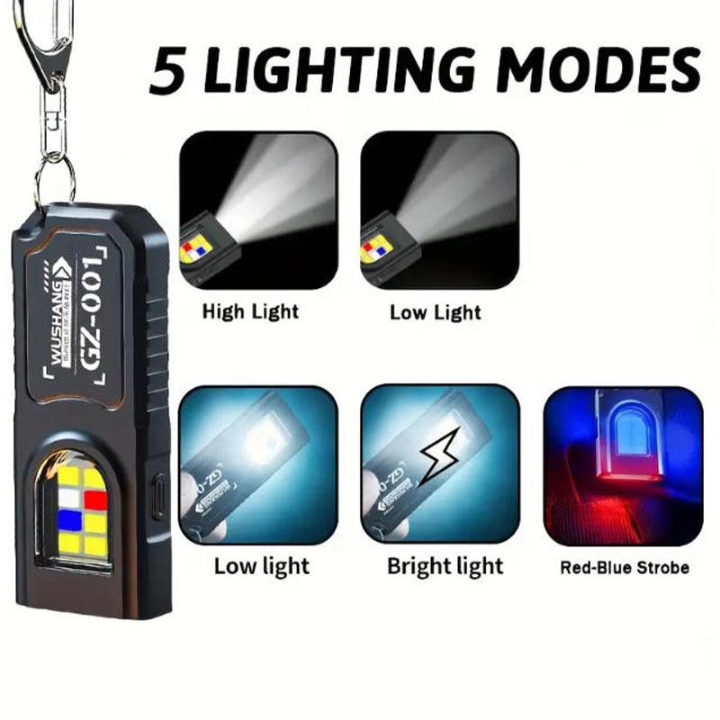 Multifunctional Keychain Flash - Outdoor Camping Adventure 评论和价格