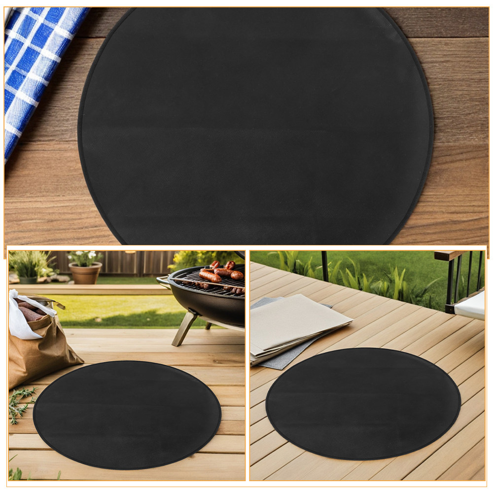 Round Fireproof Bbq Mat Heat R - Outdoor Camping Fire 评论和价格