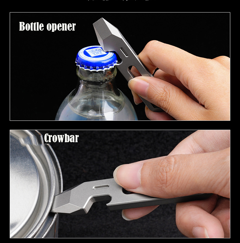 8CM  CNC TC4 Titanium Alloy Cr - Outdoor Camping Essential Gear 评论和价格