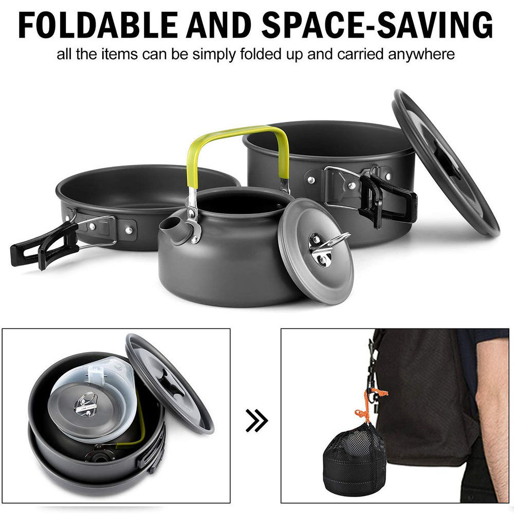 Outdoor Camping Cookware Set M - Camp Utensil Set 评论和价格